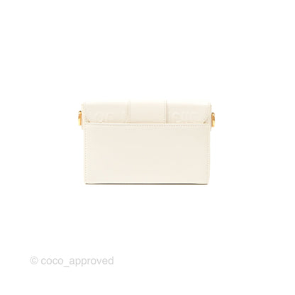 Christian Dior 30 Montaigne Box Bag White Calfskin