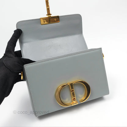 Christian Dior 30 Montaigne Box Bag Grey Calfskin