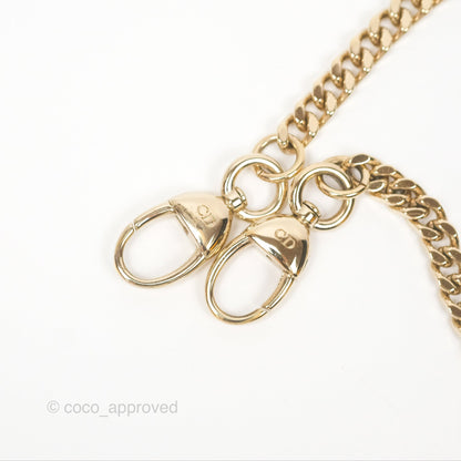Christian Dior Cannage Mini Lady Dior White Gold Hardware