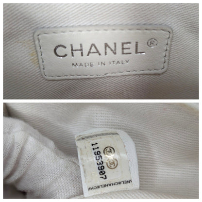 Chanel White Quilted Madison East-West Chain Flap