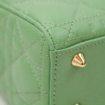 Christian Dior My ABCDior Lady Dior Avocado Green Lambskin Gold Hardware