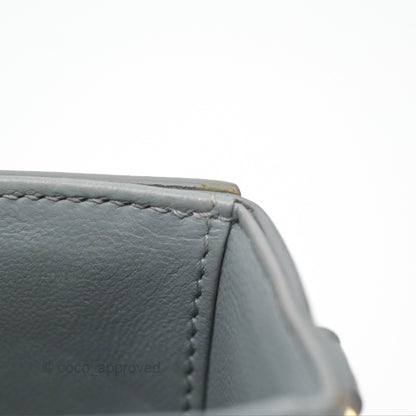 Christian Dior 30 Montaigne Box Bag Grey Calfskin