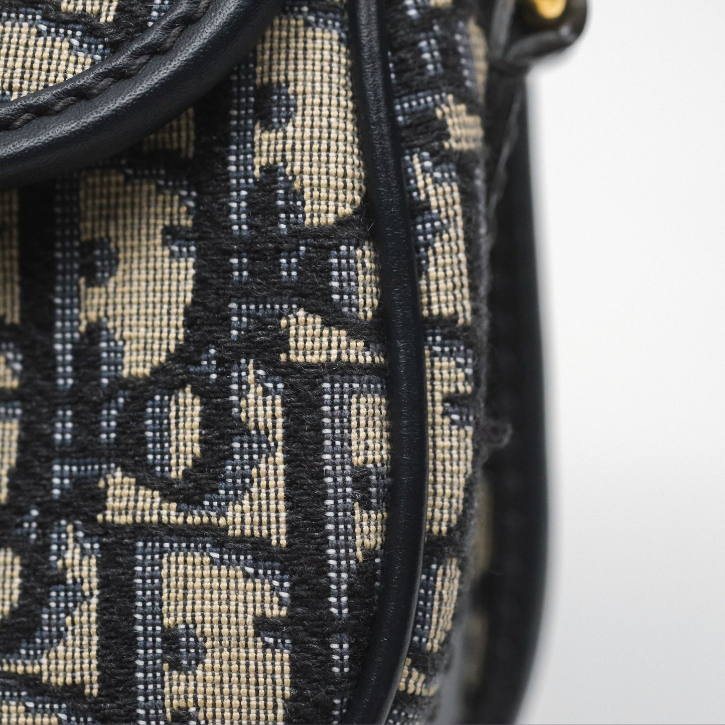 Dior Small Bobby Bag Blue Oblique Jacquard Canvas