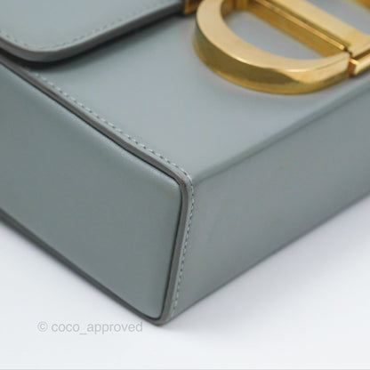 Christian Dior 30 Montaigne Box Bag Grey Calfskin