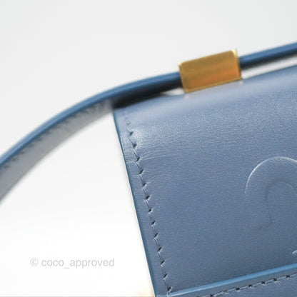 Dior 30 Montaigne Bag Blue Box Calfskin