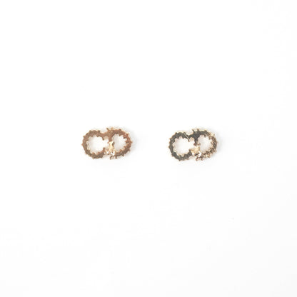 Dior CD Star Pearl Drop Earrings Gold Tone