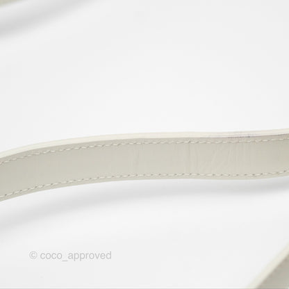 Christian Dior Small 30 Montaigne Box Bag White Calfskin