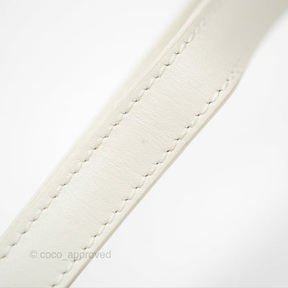Christian Dior Bobby East-West Bag Calfskin White