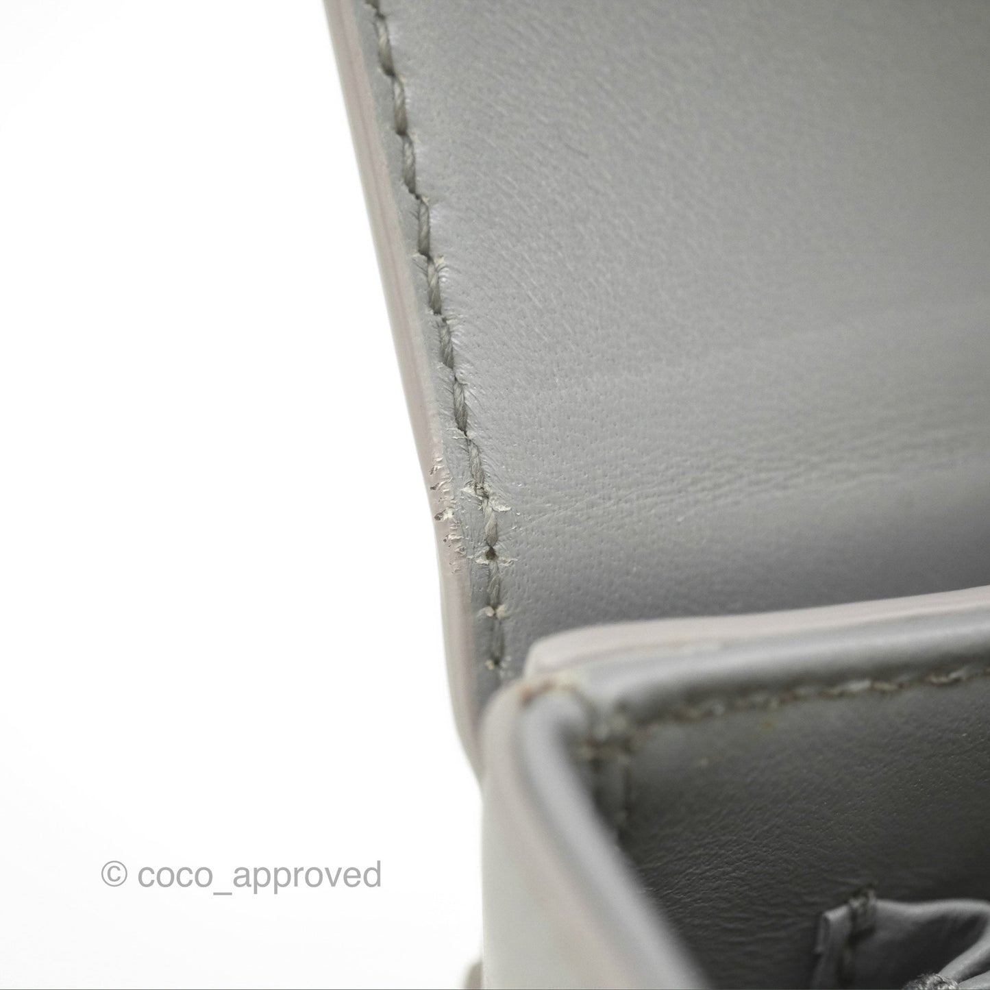 Christian Dior 30 Montaigne Box Bag Grey Calfskin