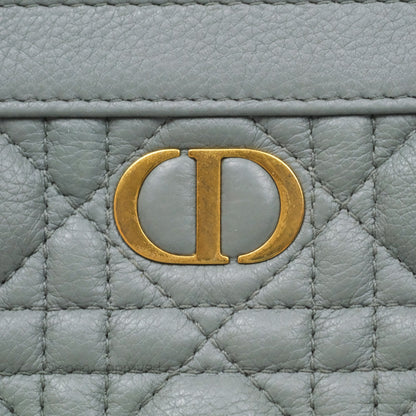 Christian Dior Dior Caro Every Dior Pouch Stone Gray Cannage Calfskin