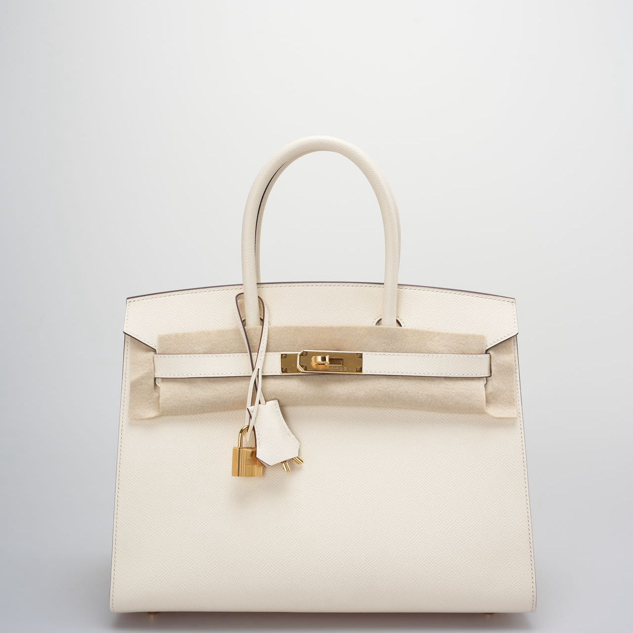 Hermes Birkin 30 Sellier Bag in Nata Epsom Leather with Gold Hardware