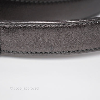Christian Dior Medium Lady Dior Metallic Dark Grey Lambskin Gold Hardware