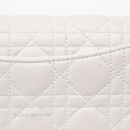 Dior Caro Pouch With Chain Latte Supple Cannage Calfskin