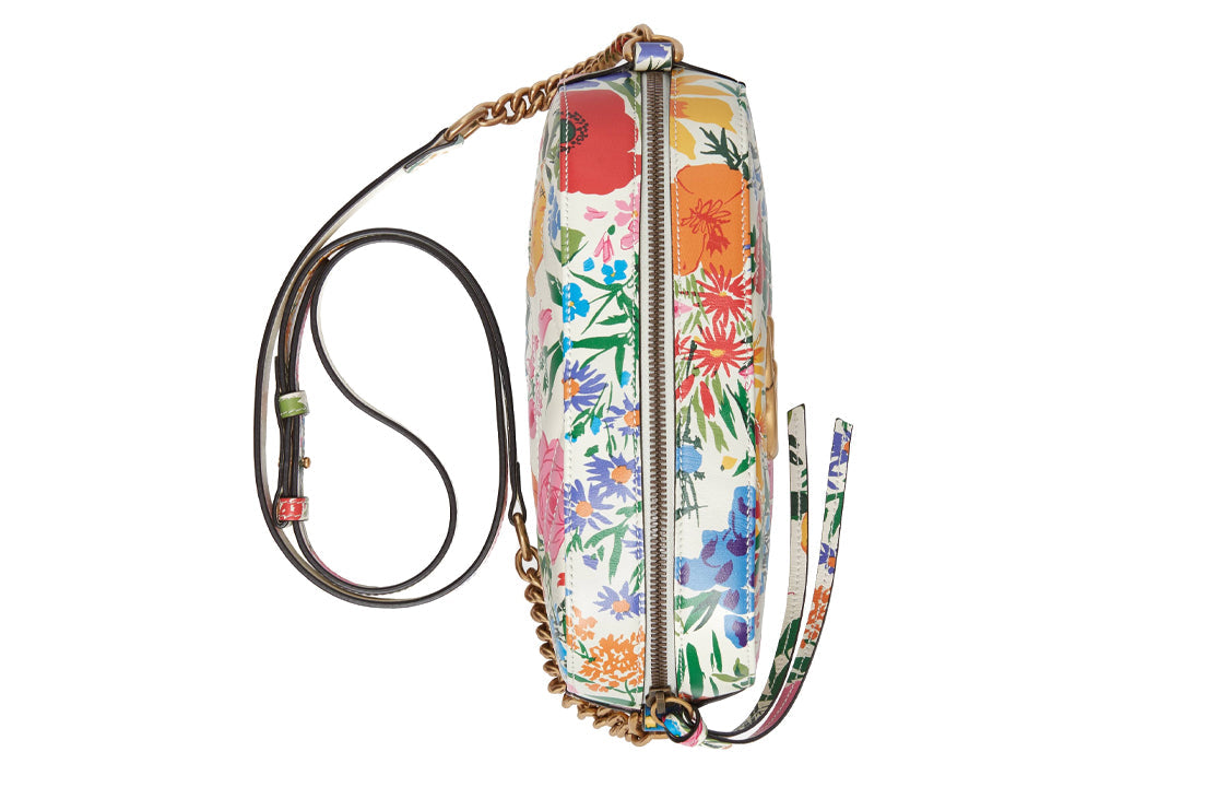 (WMNS) Gucci GG Marmont Ken Scott Single-Shoulder Bag White 447632-UAMFB-9251