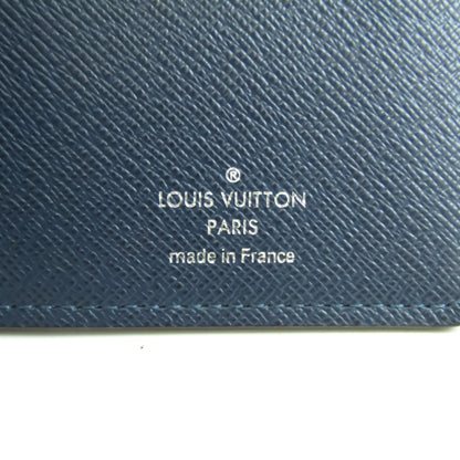 Louis Vuitton Navy Leather Portefeuille Brazza wallet accessories