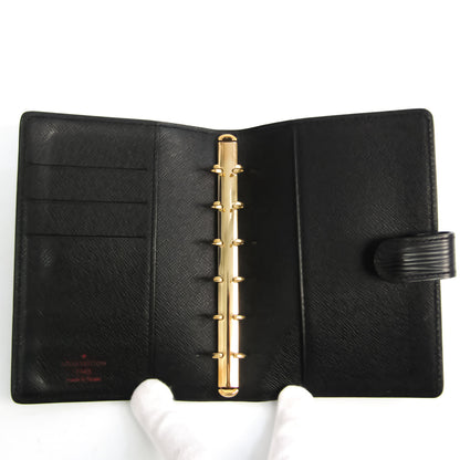 Louis Vuitton Black Leather COUVERTURE AGENDA FONCTIONNEL PM wallet accessories