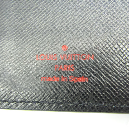 Louis Vuitton Black Leather COUVERTURE AGENDA FONCTIONNEL PM wallet accessories