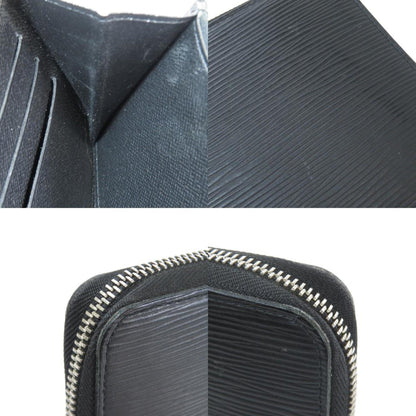 Louis Vuitton Black Leather Zippy organizer wallet accessories