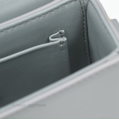 Christian Dior 30 Montaigne Box Bag Grey Calfskin