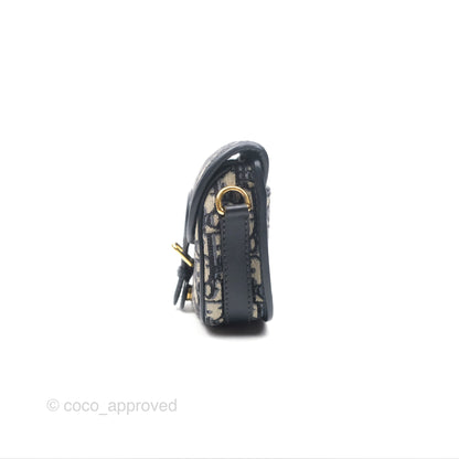 Dior Small Bobby Bag Blue Oblique Jacquard Canvas