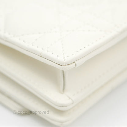 Dior Miss Dior Mini Bag White Cannage Lambskin