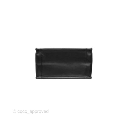 Dior Small Dior Book Tote Black Macrocannage Calfskin Gold Hardware