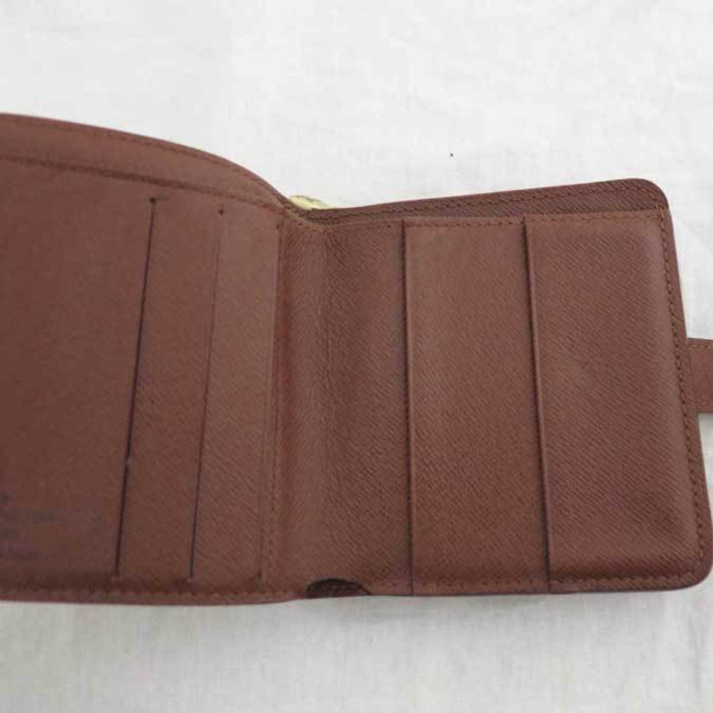Louis Vuitton Brown Canvas Porte-monnaie wallet accessories