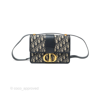 Dior 30 Montaigne Bag Blue Dior Oblique Jacquard