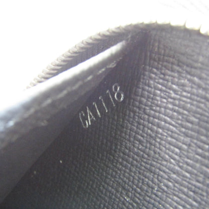 Louis Vuitton Black Leather Zippy organizer wallet accessories