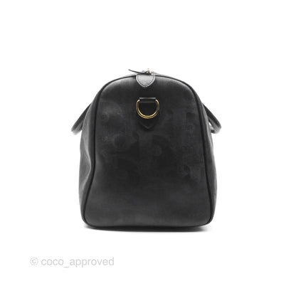 Dior Vintage Trotter Boston Duffle Bag Oblique Black
