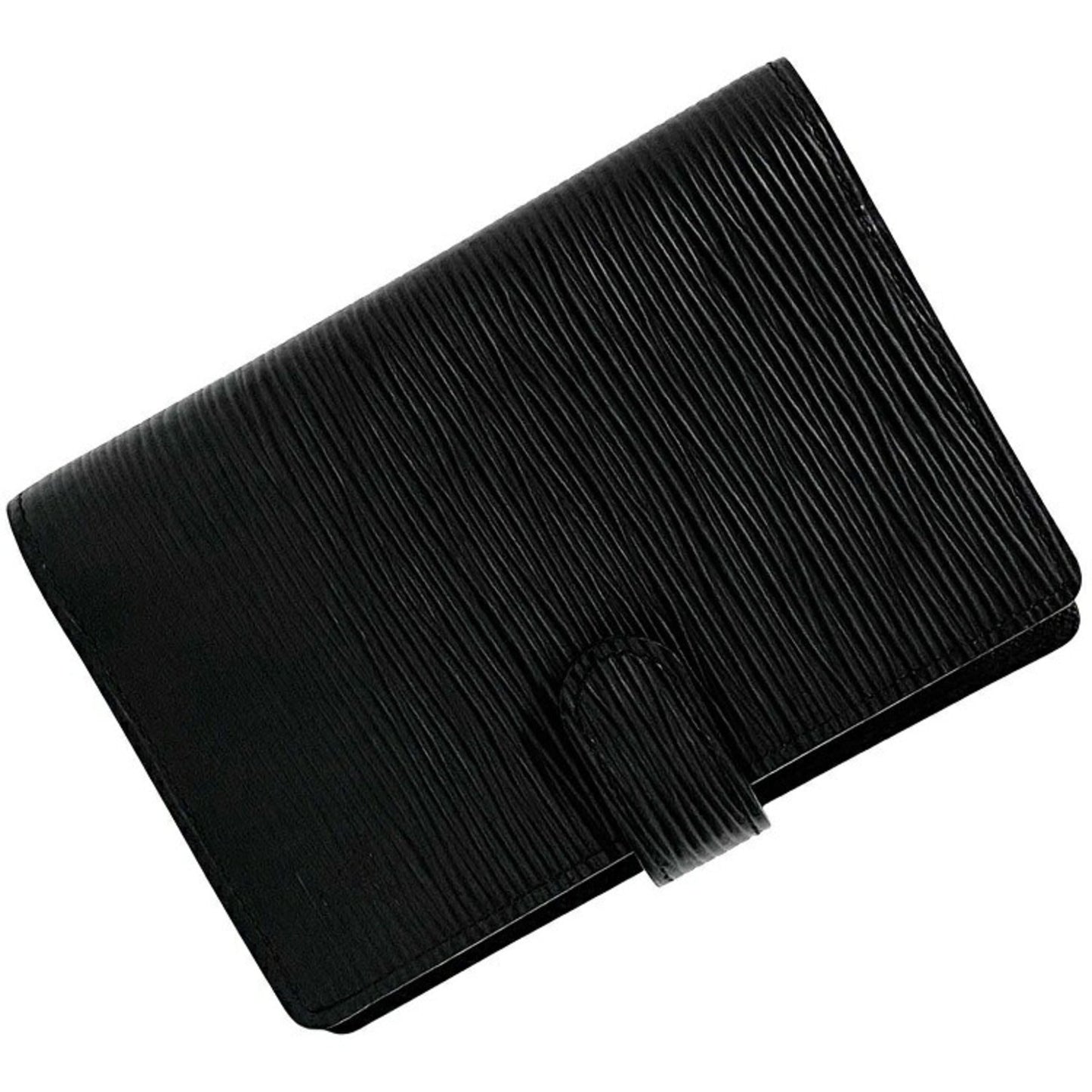 Louis Vuitton Black Leather COUVERTURE AGENDA FONCTIONNEL PM wallet accessories