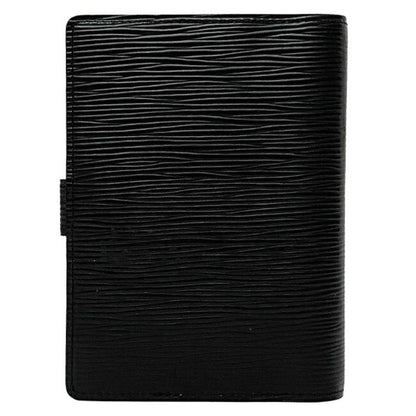 Louis Vuitton Black Leather COUVERTURE AGENDA FONCTIONNEL PM wallet accessories