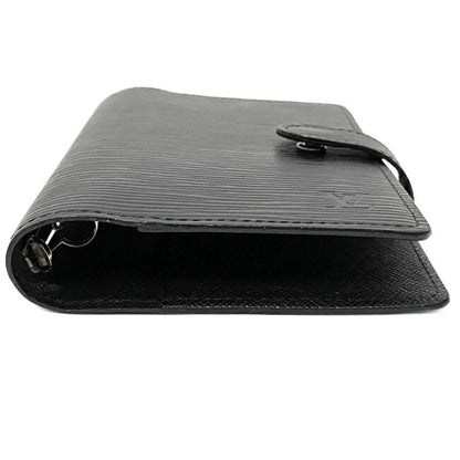 Louis Vuitton Black Leather COUVERTURE AGENDA FONCTIONNEL PM wallet accessories