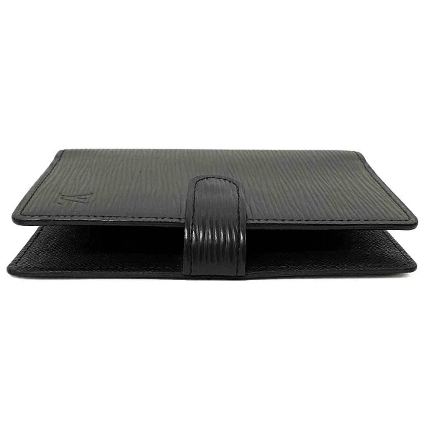 Louis Vuitton Black Leather COUVERTURE AGENDA FONCTIONNEL PM wallet accessories