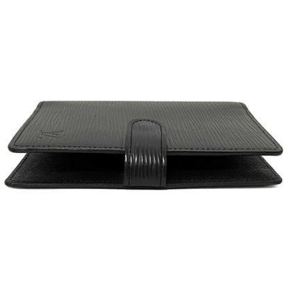 Louis Vuitton Black Leather COUVERTURE AGENDA FONCTIONNEL PM wallet accessories
