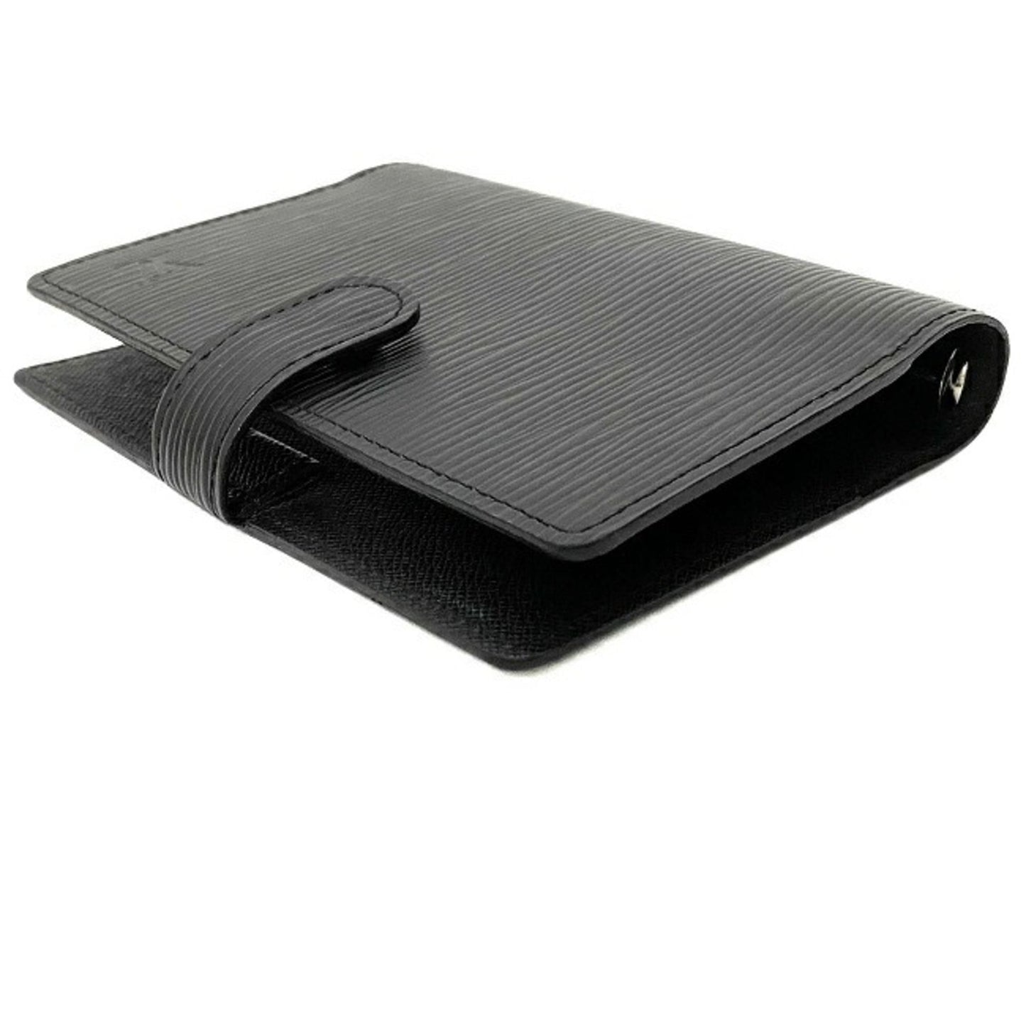Louis Vuitton Black Leather COUVERTURE AGENDA FONCTIONNEL PM wallet accessories