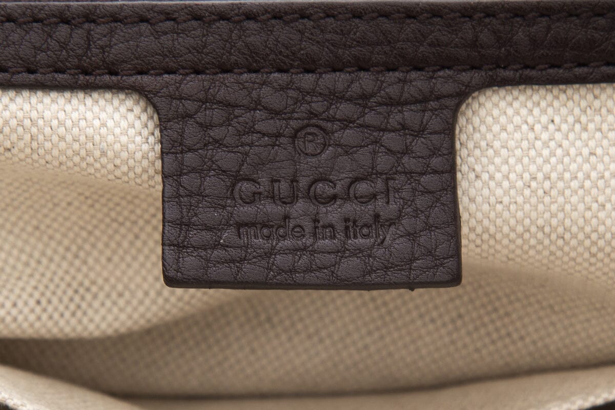 Gucci Vintage Brown Damen Canvas Handbag
