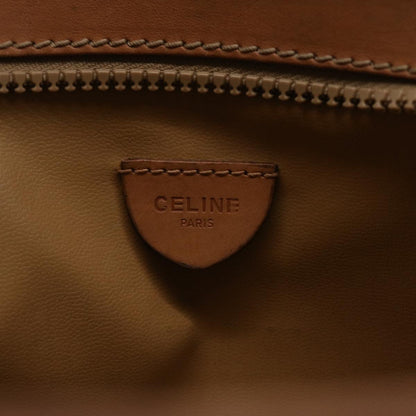 Celine Macadam Canvas Clutch Bag PVC Leather Beige  45077