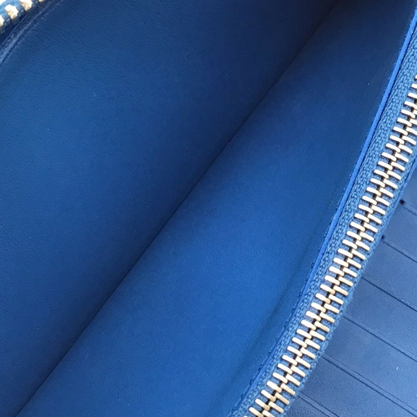 Louis Vuitton Blue Leather Portefeuille zippy wallet accessories