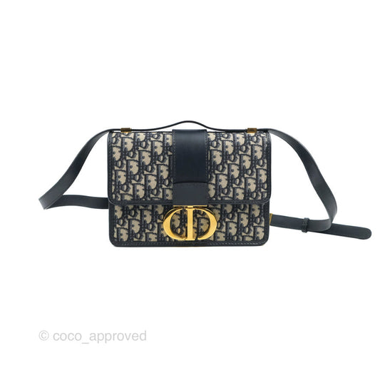 Dior 30 Montaigne Bag Blue Dior Oblique Jacquard