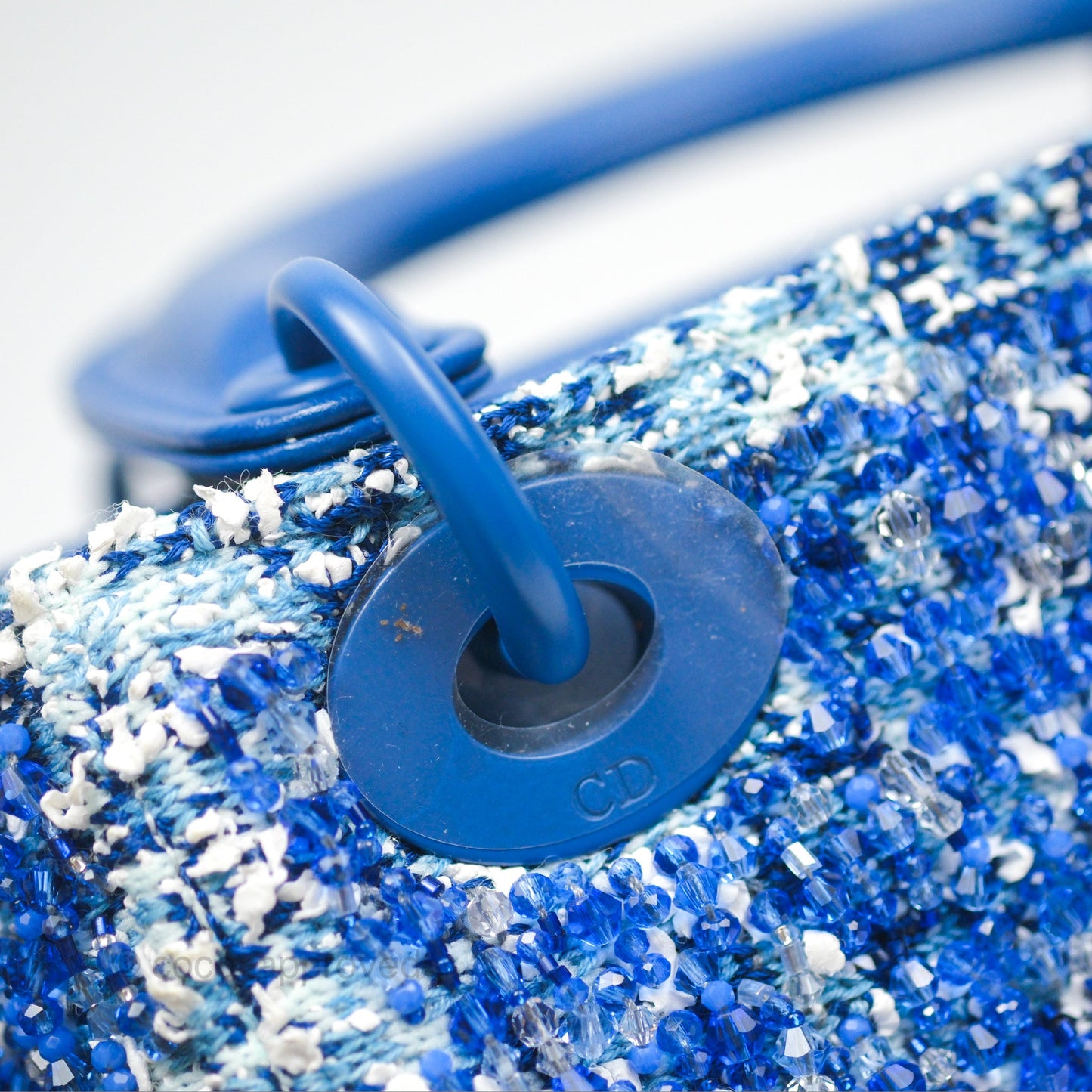 Dior Art Mini Lady Dior Beaded Blue "Chong Hyun Ha" Collaboration