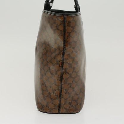 Celine Macadam Canvas Hand Bag Brown  47388