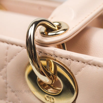Christian Dior Lambskin My ABCDior Lady Dior Pink Gold Hardware