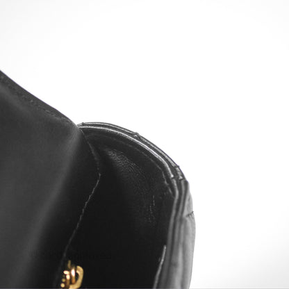 Christian Dior Small Caro Bag Black Supple Cannage Calfskin