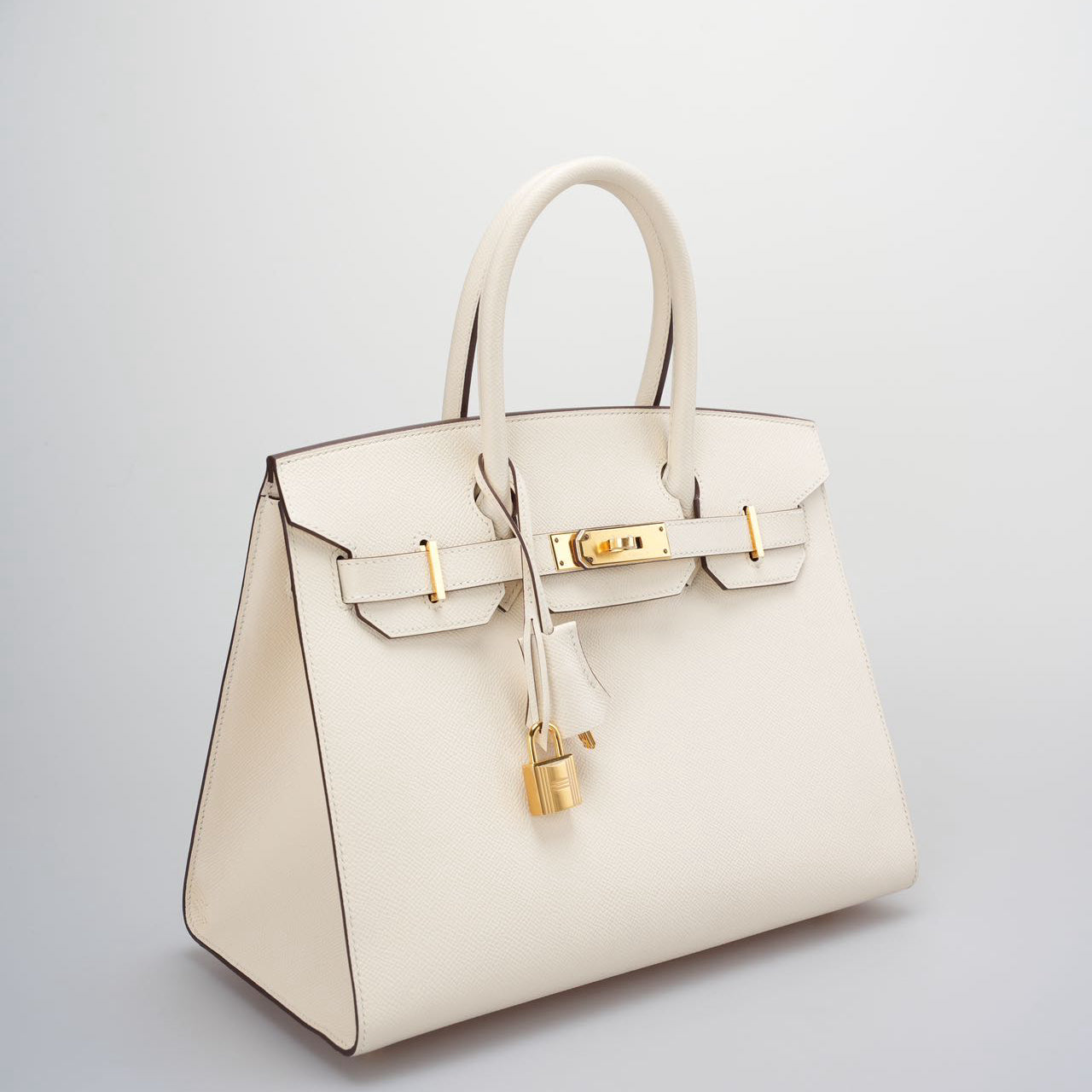 Hermes Birkin 30 Sellier Bag in Nata Epsom Leather with Gold Hardware