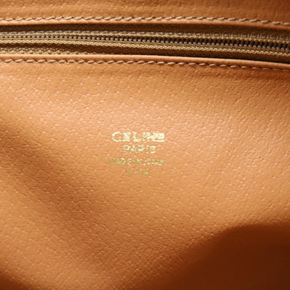 Celine Macadam Canvas Clutch Bag PVC Leather Beige  48156