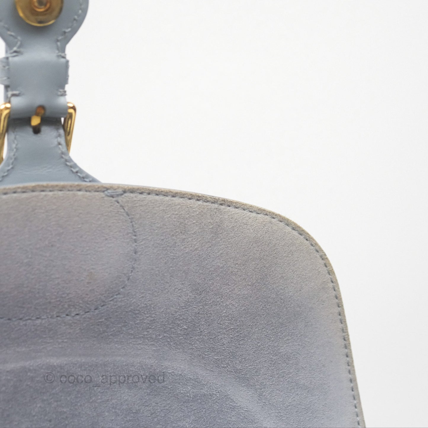 Christian Dior Medium Bobby Flap Grey Box Calfskin