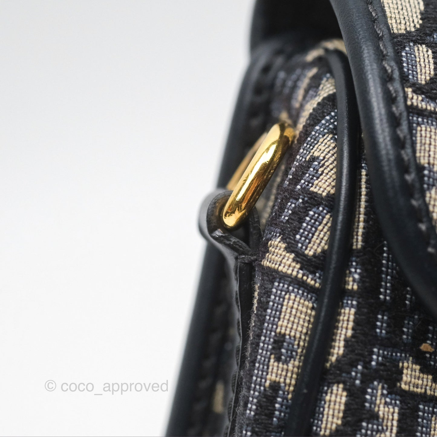 Dior Small Bobby Bag Blue Oblique Jacquard Canvas