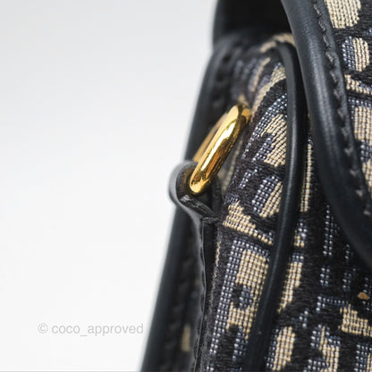 Dior Small Bobby Bag Blue Oblique Jacquard Canvas