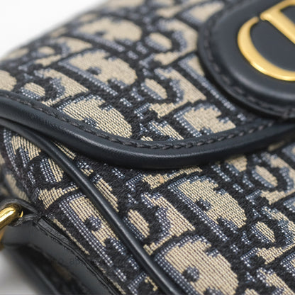 Dior Small Bobby Bag Blue Oblique Jacquard Canvas